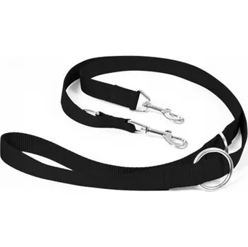 Vodítko DUVO+ Nylon Nastaviteľné čierne 200 cm/ 25 mm