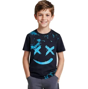 Chlapecké tričko CHLAPECKÉ TRIČKO S POTISKEM NOVINKA Barva: Černá, Velikost: 158