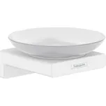 Hansgrohe AddStoris - Mýdlenka s držákem, matné sklo/bílá mat 41746700