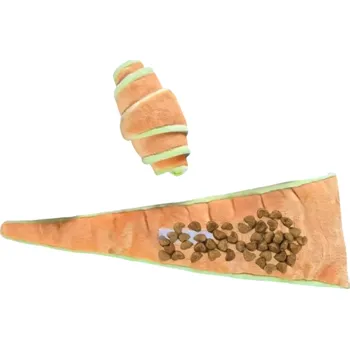 Hračka pro psa Hračka pro psy na pamlsky 13 x 7,5 cm Flísový croissant Interaktivní čichová hračka na ukrývání odměn