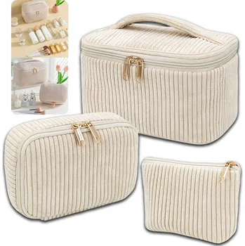 Kosmetická taška Velká kosmetická taška kufřík do koupelny cestovní kosmetické taštičky na kosmetiku 3KS