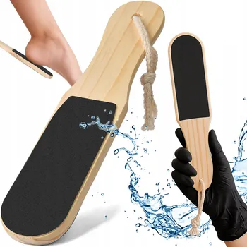 Péče o nohy STRUHADLO NA NOHY NA NOHY OBOUSTRANNÁ DŘEVĚNÁ PEMZA NA ZROHOVATĚLÉ NOHY