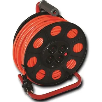 Napájecí kabel Prodlužovací Kabel bubnový, zahradní Maan 25 m 4 ks oranžový