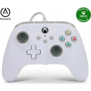 Gamepad Drátový ovladač PowerA 1519365-01 pro Xbox Series X/S / One bílý