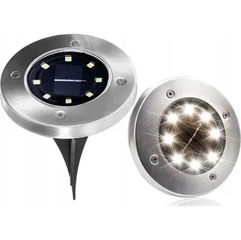 Venkovní osvětlení Solární LED zahradní lampa zapichovací disk nájezdová s čidlem