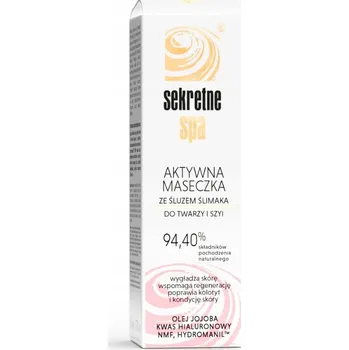 Pleťová maska Sekretne Spa Hlemýždí sliz pleťová maska