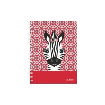 Blok Spirálový blok A5, čtvereček, Cute animals - zebra