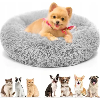 Pelíšek pro psa PELÍŠEK PRO PSA KOČKU MALÉ A STŘEDNÍ ZVÍŘATA 60 CM MĚKKÝ POLŠTÁŘ