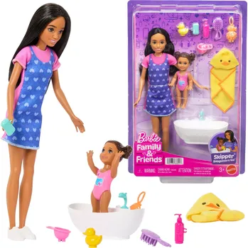 Panenka Barbie Skipper opatrovatelka – set s děťátkem a vaničkou