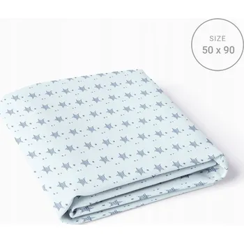 Prostěradlo Prostěradlo do přistýlky jersey modré s hvězdičkami 90x50