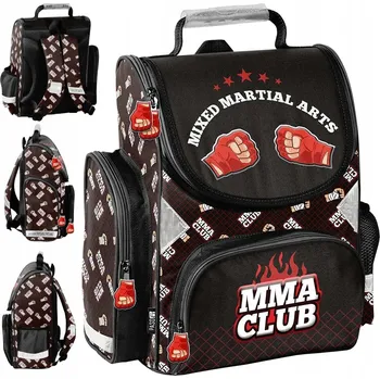 Školní batoh Školní batoh jednokomorový Paso černý, červený, vícebarevný 1 l