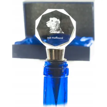 Irský vlkodav - zátka do láhve, křišťálová zátka