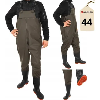 Pracovní obuv Wodery rybářské holínky kalhoty voděodolné kalhoty ramenní popruhy velikost 44