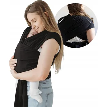 ŠÁTEK NA NOŠENÍ DĚTÍ NOSÍTKO LÁTKOVÝ ČERNÝ PRO RODIČE