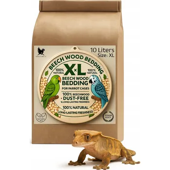 Podestýlka pro terarijní zvíře Bukové štěpky XL - Přírodní, hygienický substrát do terárií pro plazy 10L