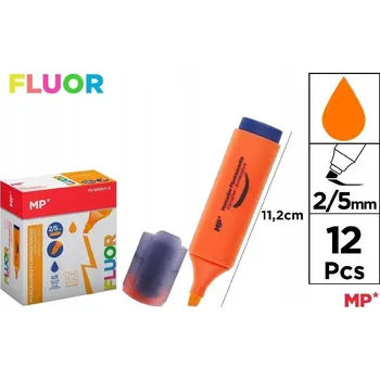 Zvýrazňovač Zvýrazňovač fluorescenční 2-5mm oranžový 12 Ks