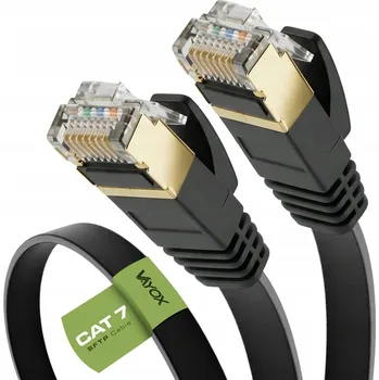 Síťový kabel Patchcord Vayox S/FTP 7 RJ45 / RJ45 5 m černý