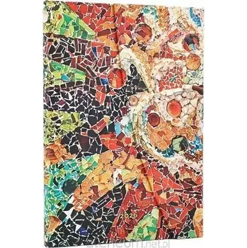 Kalendář Paperblanks Kalendář 2026 Midi Týden na dvou stranách Horizontální Gaudího Slunce