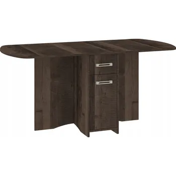 Jídelní stůl Rozkládací stůl EXPERT X Dub Grange 160 cm – se skříňkou a zásuvkou