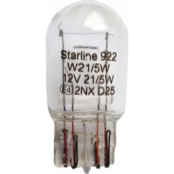 Povinná bezpečnostní výbava Automobilová Starline W3X16q 12V W21/5W DO AUTOMOBILU 1 ks