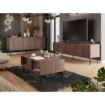 Obývací stěna Mirjan_zondo Nábytek do obývacího pokoje Azanat (ořech warmia)