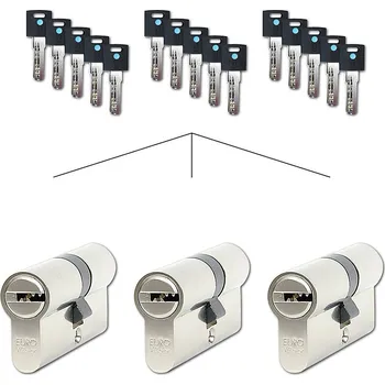 Vložka do dveří Set 3 ks cylindrických vložek Richter EURO XCOLOR SET3.MOD