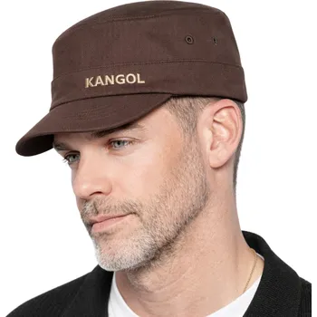 Pokrývka hlavy Bavlněná army kšiltovka Kangol Cotton Twill hnědá Velikost: S-M
