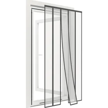 Síť proti hmyzu Síť proti hmyzu do dveří, magnetický lamelový závěs Home Protect černý 125x240 cm