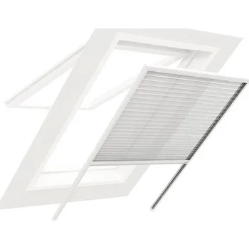 Síť proti hmyzu Plisé síť proti hmyzu na střešní okno Home Protect bílá 130 x 160 cm