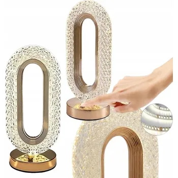 Lampička NOČNÍ LAMPA LED KŘIŠŤÁLOVÁ MODERNÍ DO LOŽNICE OBÝVÁKU LOFT DOTYKOVÁ