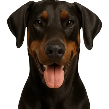 Samolepicí dekorace na vozidlo NÁLEPKA na Auto | DOBERMAN PES na OKNO MILOVNÍK PSŮ PŘÍTEL PSŮ