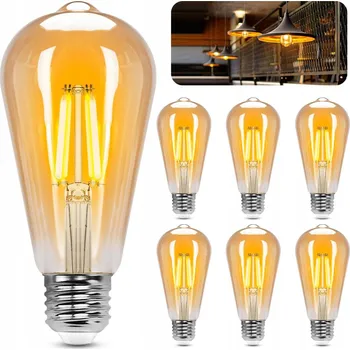 Žárovka LED žárovka E27 4W Edison Dekorativní Filament ST64 Retro Vintage