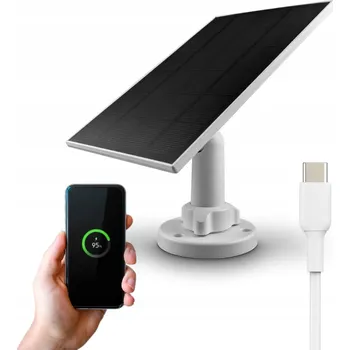 Univerzální solární nabíječka Solární nabíječka panel 5V 3.3W s USB-C kabelem