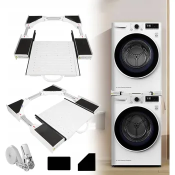 UNIVERZÁLNÍ SPOJOVACÍ PRVEK S POLICÍ PRO PRAČKU A SUŠIČKU