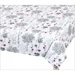 Ubrus větvičky šedé (Rozměr: 120x140)