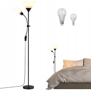 Stojací lampa Stojací lampa 3000K teplé světlo s nastavitelným úhlem