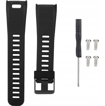 Náramek SILIKONOVÝ ŘEMÍNEK NÁRAMEK PRO VIVOSMART HR ČERNÝ