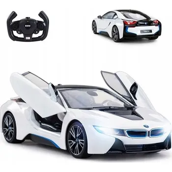 RC model auta AUTO NA DÁLKOVÉ OVLÁDÁNÍ RASTAR RC BMW i8 otevírání dveří na dálkové ovládání SVĚTLA