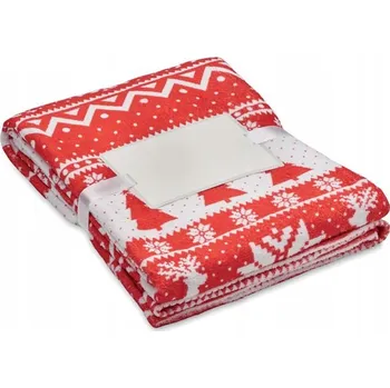 deka Fleecová deka Mid Ocean 120 cm x 150 cm červená
