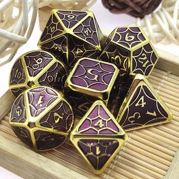 Příslušenství k deskovým hrám AURA VYSOKÉ MAGIE SADA 7 KOVOVÝCH RPG kostek