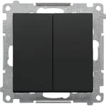 Dvojitý křížový konektor bez piktogramu Černý Simon55