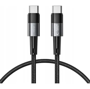 Datový kabel Kabel Tech-protect USB-C - USB-C 0,25 m šedý