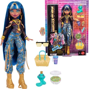 Panenka Monster High Cleo De Nile panenka 26 cm s doplňky a mazlíčkem