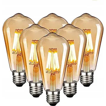 Žárovka LED žárovka E27 4W Edison Dekorativní Filament ST64 Retro Vintage