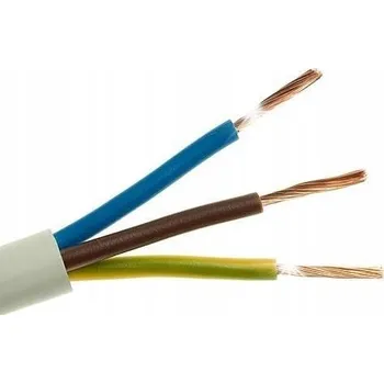 elektrický kabel Dílenský kabel H05VV-F (OWY) 3x2,5 bílý / 100 m