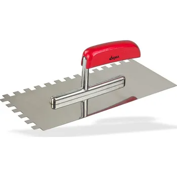 Zednické hladítko DEMA Hladítko nerezové zubové 10 mm 130x280mm GK10