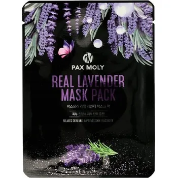 Pleťová maska Pax Moly Real Lavender 25 ml čisticí pleťová maska v plátě