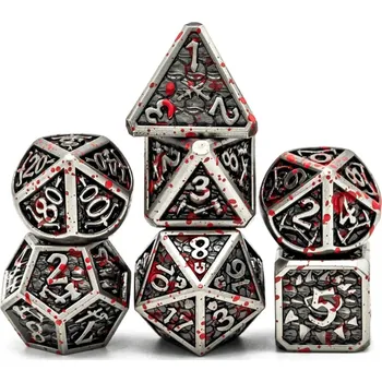 Příslušenství k deskovým hrám DĚDICTVÍ ZABIJÁKA DRAKŮ SADA 7 KOVOVÝCH RPG kostek