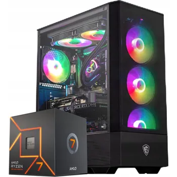 Stolní počítač Počítač Ryzen 7 7700 RTX 5060Ti 32GB DDR5 2TB M2