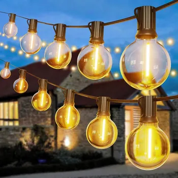 Venkovní osvětlení Solární girlanda světla do zahrady, 30x LED žárovka na balkon, 18 m, IP44